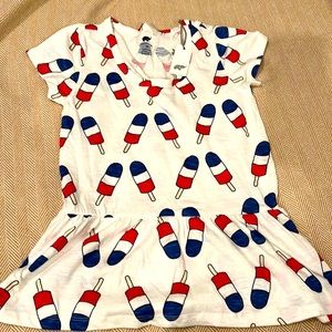 Size 10 girls top Monica and Andy